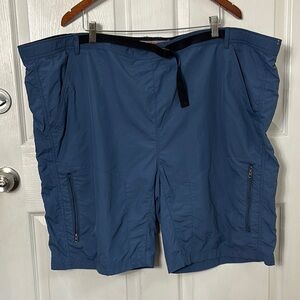 REI Blue Nylon Shorts Water Sports Lightweight shorts size 3XL UPF 30+ Liner